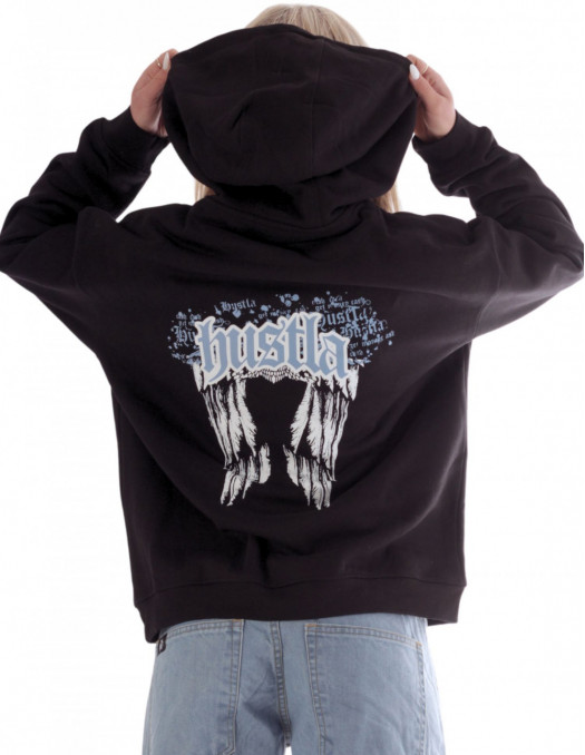 BSAT Black Hustla Hoodie BlueNWhite...