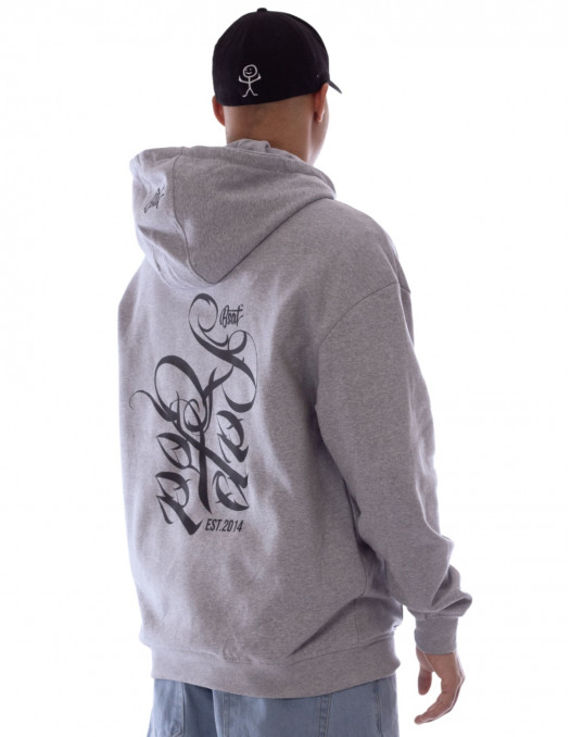 RAP GOD Hoodie GreyNBlack by BSAT