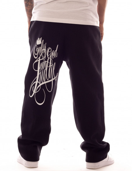 BSAT Only God Can Judge Baggy Sweatpants Ultra Soft Comfy Lounge Black