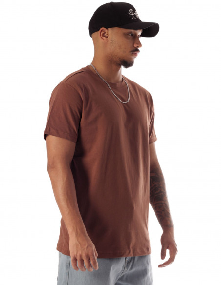 Earth Brown Cotton T-Shirt