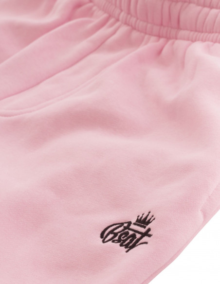 BSAT Bronx Contrast Baggy Sweatpants Ultra Soft Comfy Lounge Soft Pink