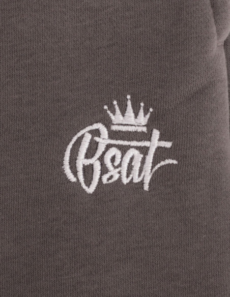 BSAT Contrast Bronx Baggy Sweatpants Ultra Soft Comfy Lounge Steel Grey