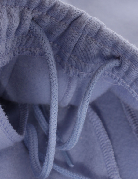 BSAT Contrast Bronx Baggy Sweatpants Ultra Soft Comfy Lounge Sky Blue
