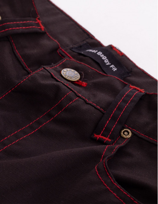 BSAT Baggy Combat Cargo Pants Black...