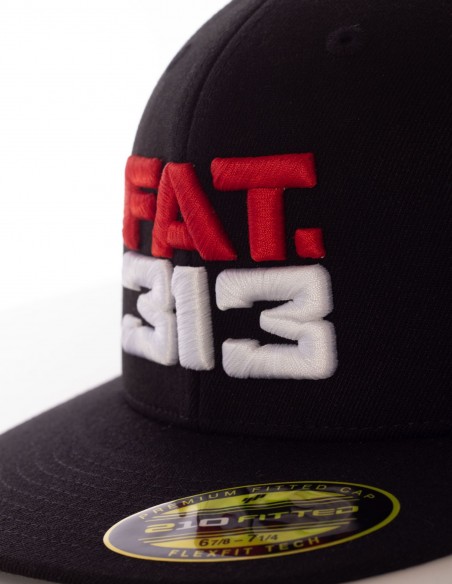 FAT313 Logo Embroidery Cap Black
