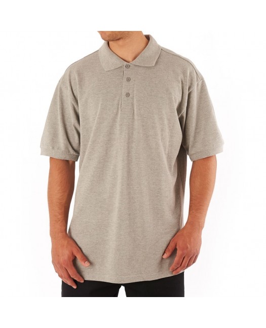 Access Plain Polo Light Grey