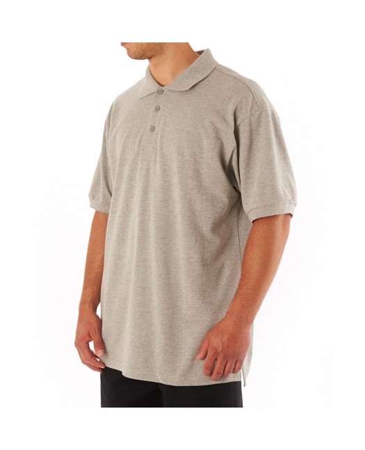 Access Plain Polo Light Grey