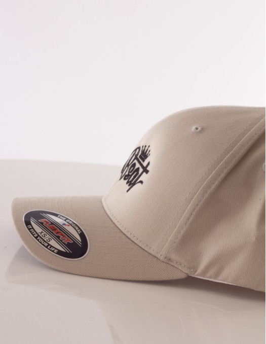 BSAT Stickman Embroidery Cap Shape Beige
