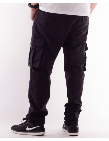 BSAT Tapered Fit Cargo Pants Black