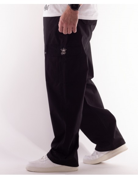 BSAT Heavy Weight Baggy Combat Cargo Black *Stretch Waist™*