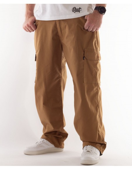 BSAT Baggy Combat Cargo Pants Khaki Dune Baggy Fit
