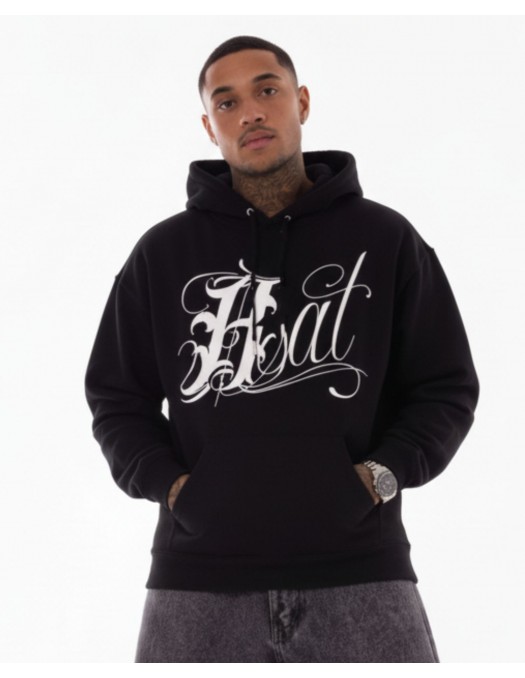 Art Script Logo Hoodie Black by BSAT