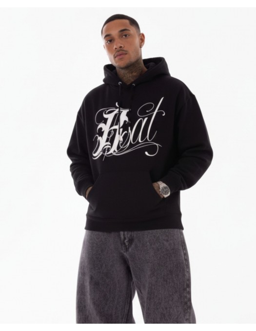 Art Script Logo Hoodie Black by BSAT
