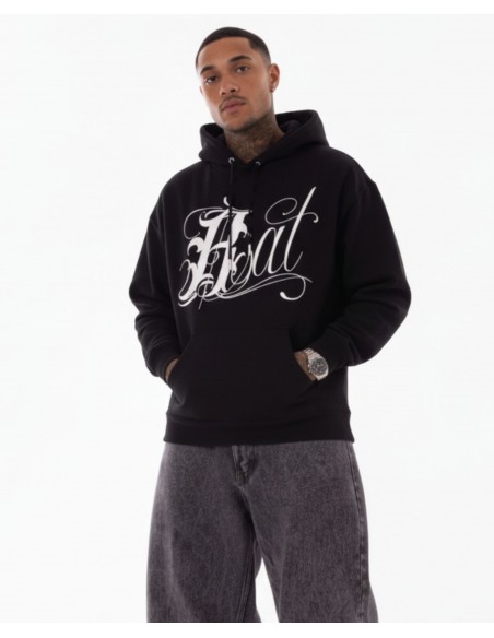 Art Script Logo Hoodie Black by BSAT