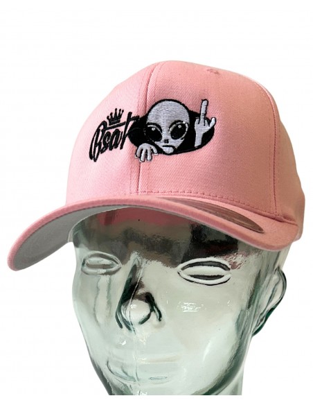 BSAT Alien 4 Peace Flexfit Cap Soft Pink