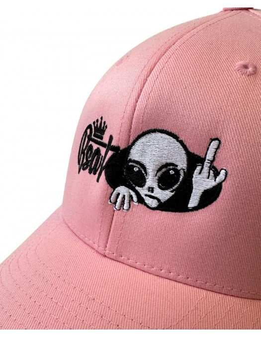 BSAT Alien 4 Peace Flexfit Cap Soft Pink