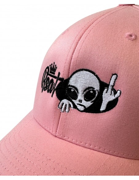 BSAT Alien 4 Peace Flexfit Cap Soft Pink