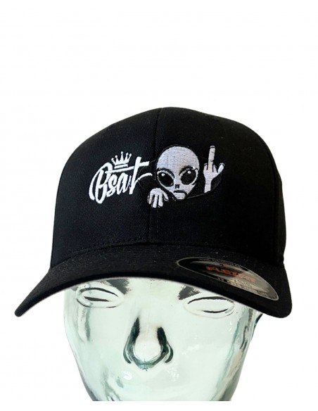 BSAT Alien 4 Peace Flexfit Cap Black