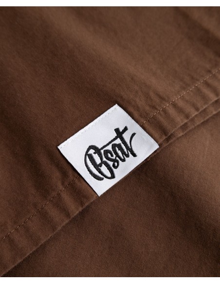 BSAT Studio Short Sleeve Shirt – Solid Brown