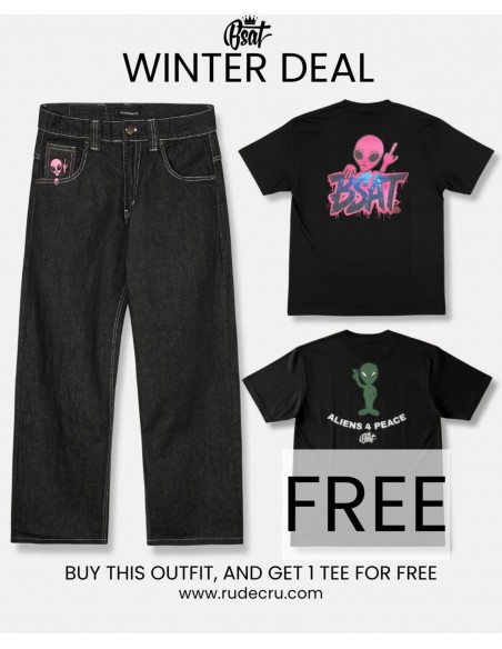 The Aliens 4 Peace outfit - get the free tee