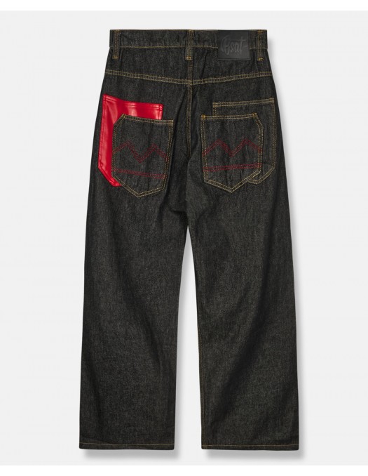 BSAT 4 Pocket Blazed Up Baggy Jeans...