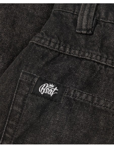 BSAT Bronx Black Washed Denim Baggy Jeans