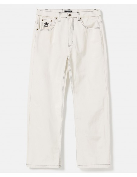 BSAT Bronx Baggy Jeans White n Black