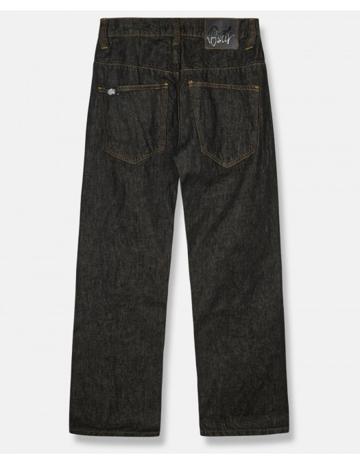 BSAT X-Loose Raw Black Onyx Edge Jeans