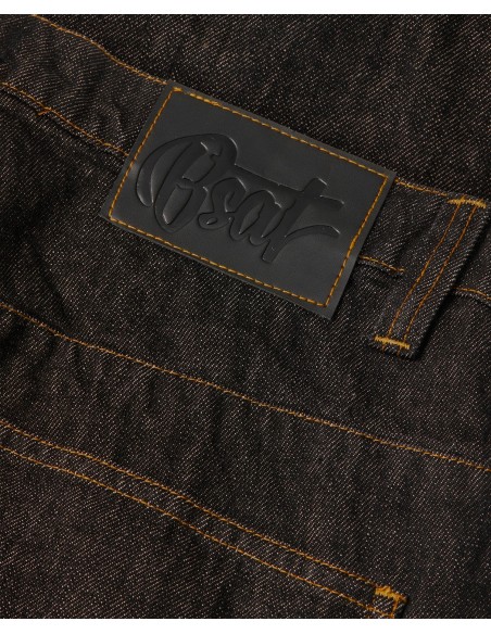 BSAT X-Loose Raw Black Onyx Edge Jeans