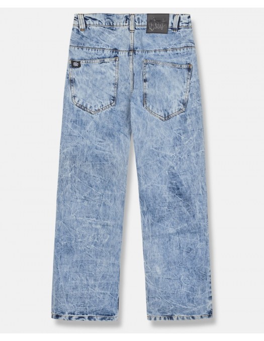 BSAT X-Loose Marble Washed Jeans...