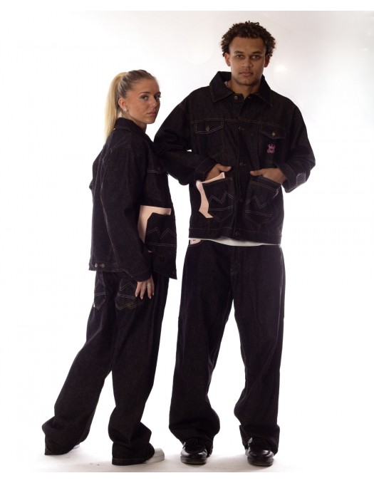 BSAT 4 Pocket Blazed Up Baggy Jeans...