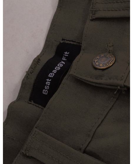 BSAT Heavy Weight Baggy Combat Cargo Tarmac Grey *Stretch Waist™*