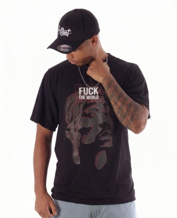BSAT Tupac Baggy T-Shirt Black