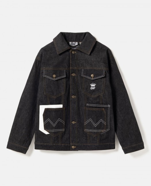 BSAT 4 Pocket Blazed Up Denim Jacket...