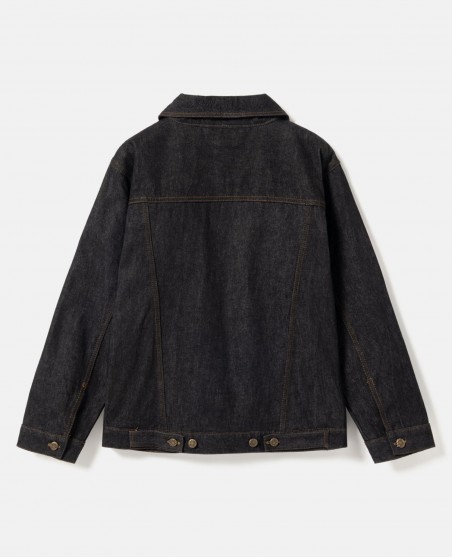 BSAT 4 Pocket Blazed Up Denim Jacket Black n White