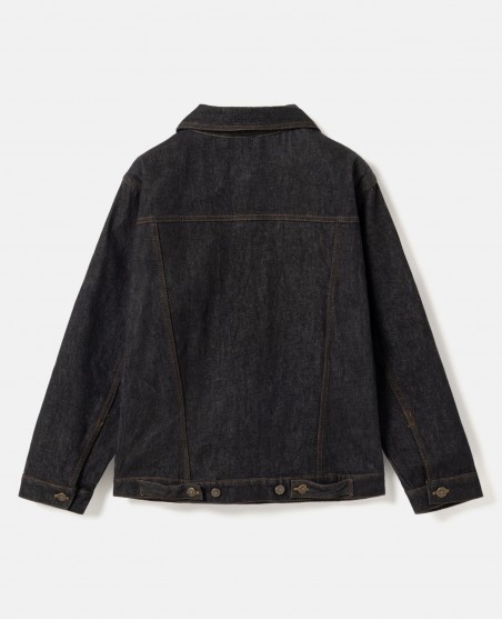 BSAT 4 Pocket Blazed Up Denim Jacket Black n Red