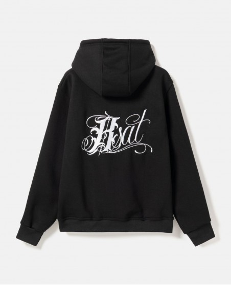 BSAT Embroidery Hoody Art Script White