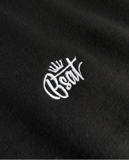 BSAT Embroidery Hoody Art Script White