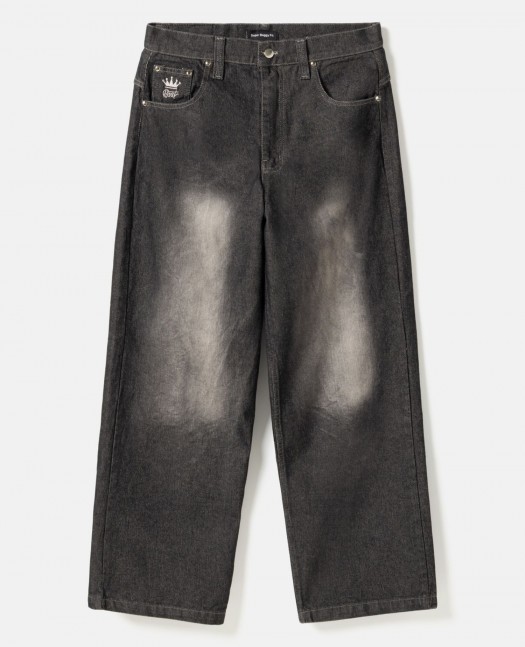 BSAT Super Baggy Trevor Black Washed...