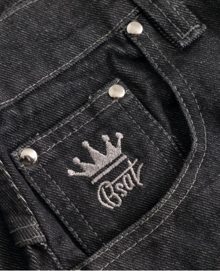 BSAT Super Baggy Trevor Black Washed Denim Jeans