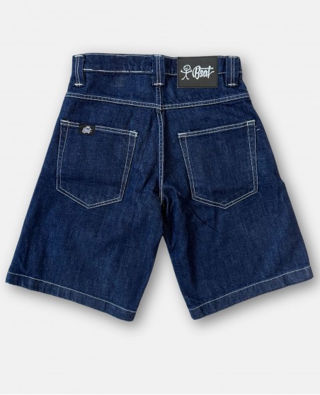 BSAT Stickman The Skater Limited Edition Indigo Blue Baggy Jorts