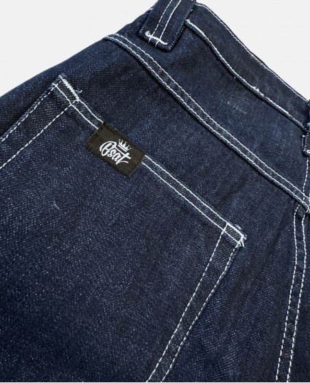 BSAT Stickman The Skater Limited Edition Indigo Blue Baggy Jorts