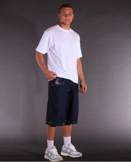 BSAT Stickman The Skater Limited Edition Indigo Blue Baggy Jorts