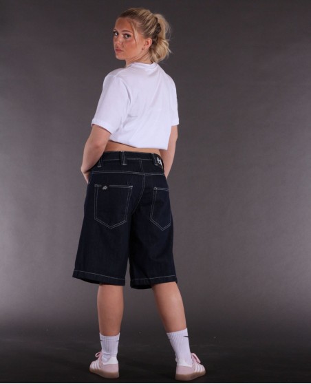 BSAT Stickman The Skater Limited Edition Indigo Blue Baggy Jorts