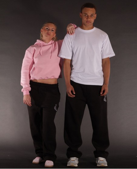 BSAT Stickman Baggy Sweatpants The Skater Raw Black