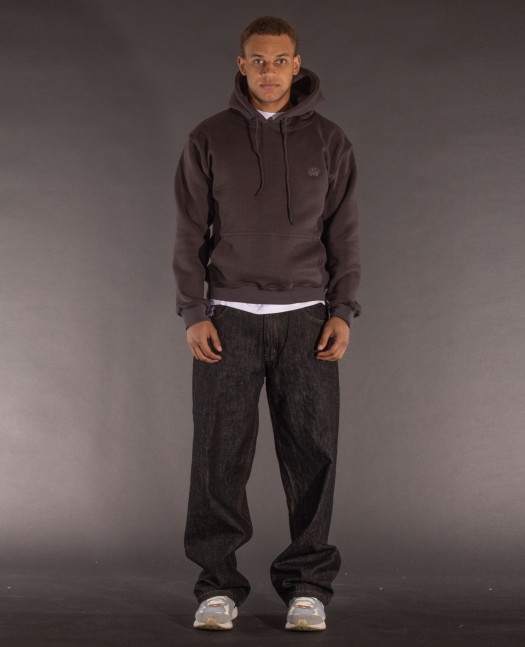 BSAT Crown Embroidery Hoodie Steel Grey