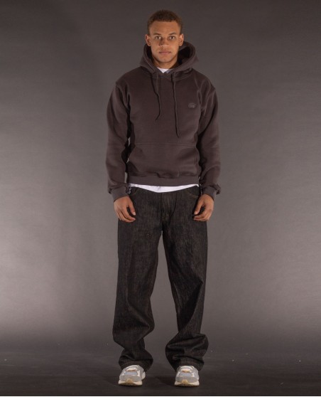 BSAT Crown Embroidery Hoodie Steel Grey