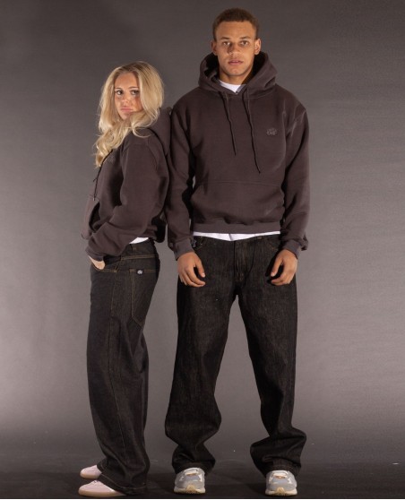 BSAT Crown Embroidery Hoodie Steel Grey