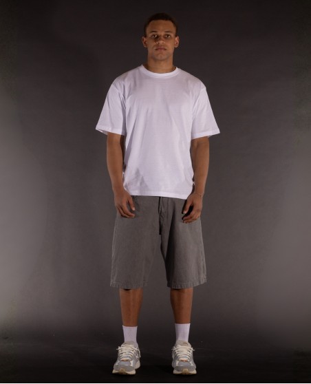 BSAT Bronx Dark Stone Grey Flow Denim Baggy Jorts