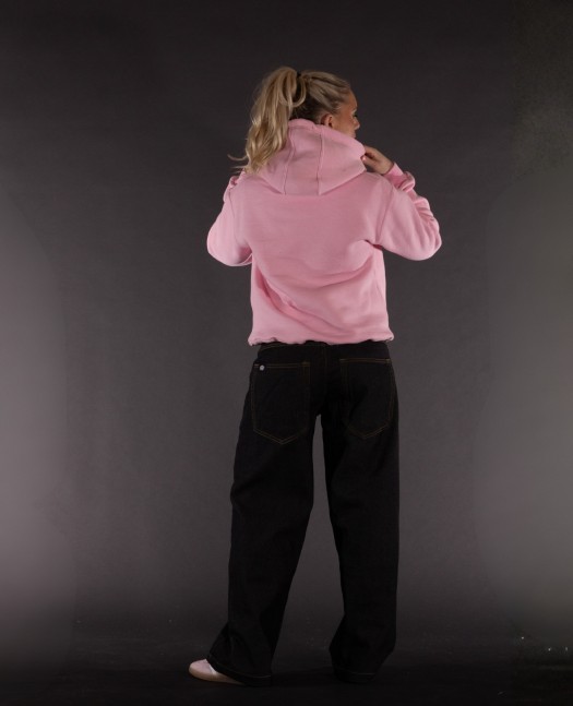 BSAT Crown Embroidery Hoodie Soft Pink